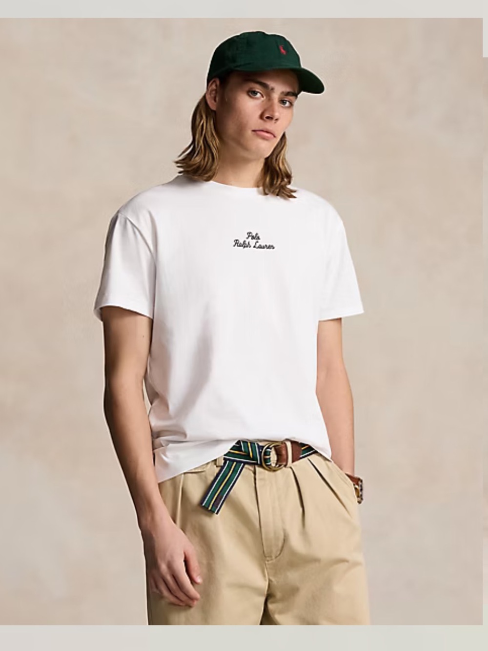 Polo by Ralph Lauren White Crewneck Tee with Script Logo